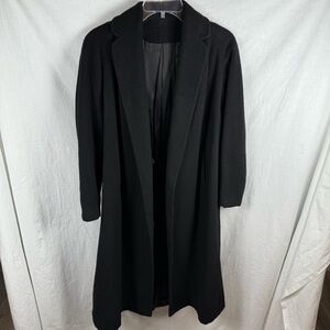 Cashmere Black Women's S Coat 1950s 1960s